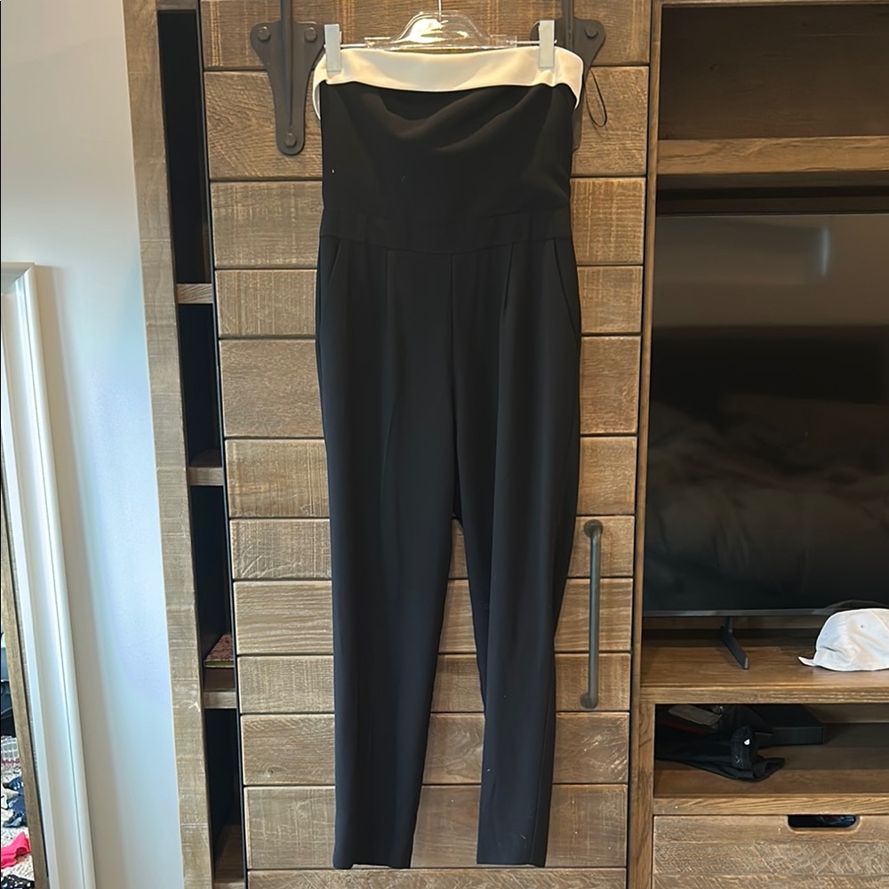 Trina Turk Black and White Jumpsuit Sleek Design